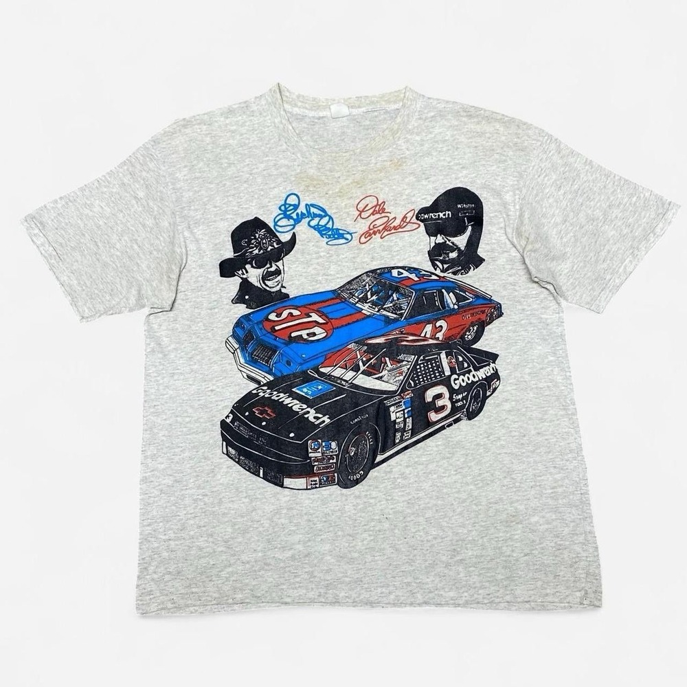 Vintage Dale Earnhardt Richard Petty 7&7 Champions Bootleg T-Shirt